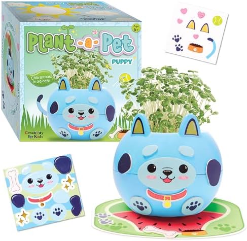 Creativity for Kids Plant-A-Pet: Puppy Toys for Girls - Mini Gifts for Girls, Arts and Crafts for Kids, DIY Activity Set & Screen Free Summer Fun (Ages 6+) by CreativityforKids
