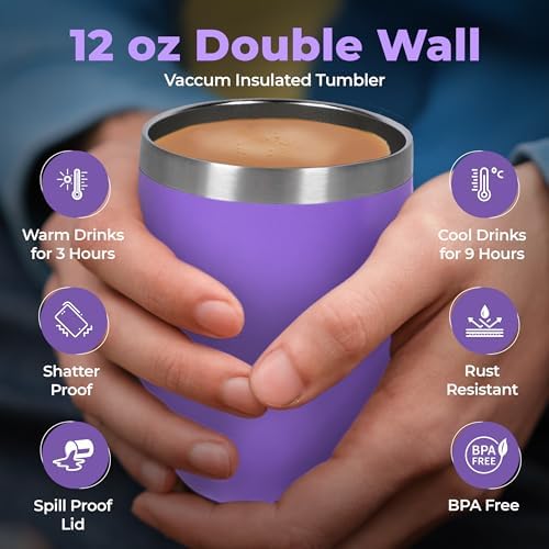 Modern Elegance Tea Gift Set, Includes 15 Teas, Stainless Steel Tumbler, Honey Straws, Tea Spoon Squeezer, Squirrel Tea Bag Holder (Purple) - Image 4
