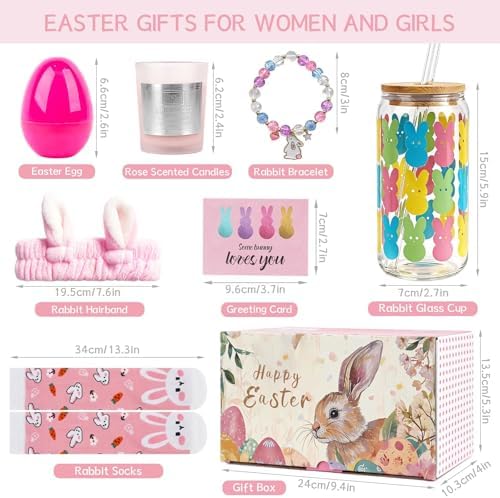 ANOTION Easter Baskets for Adults, Easters Basket Easter Gifts - Image 2