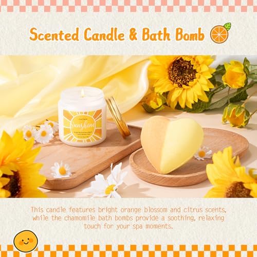 Gift Baskets for Women, 9pcs Unique Happy Birthday Gifts for Women, Best Inspirational Get Well Christmas Sunshine Sunflower Ideas Box for Her Sister Friend Friendship Mom - BRIGHTEN UP HER DAY! - Image 7