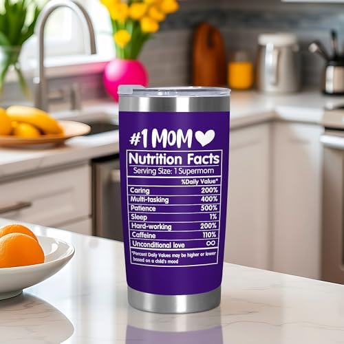 TEEZWONDER Birthday Gifts for Mom - 20 oz Stainless Steel Tumbler - Image 5