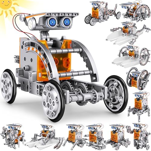 STEM 13-in-1 Education Solar Power Robots Toys for Boys Age 8+ by Bottleboom