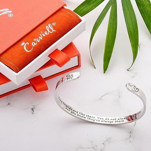 Carviell Bracelets for Women – 100+ Meaningful Engraved Messages – Solid 316L Surgical Stainless Steel Cuff Bracelet – Gift Ready - Image 4