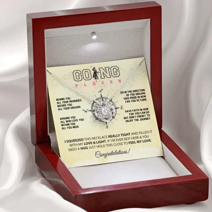 Graduation Gifts, Graduation Necklace Knot Love Seniors College High School for Daughter Granddaughter Sister Niece Best Friend - Image 2