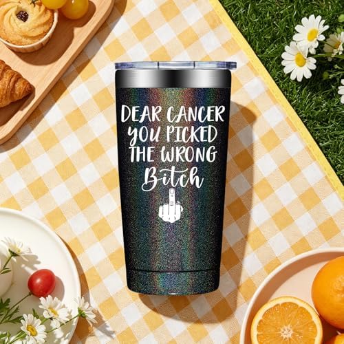 BIRGILT Breast Cancer Gifts for Women - After Breast Surgery Gifts for Women - Get Well Gift for Survivor Patients Female - 20oz Insulated Tumbler Cup - Image 6