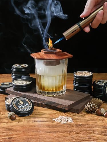27Pcs Whiskey Smoker Kit with Torch- 16 Wood Chips,Ice Ball Molds, Cocktail Smoker Infuser Kit, Old Fashioned Drink Smoker Kit, Birthday Bourbon Whiskey Gifts for Husband,Men,Dad(No Butane) - Image 5