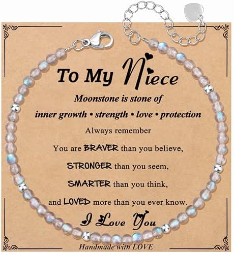 JoycuFF Moonstone Bracelet Christmas Birthday Valentines Gifts for Women by Joycuff