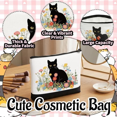 Cat Mom Gifts – Cat Lover Gifts for Women, Tumbler, Tote Bag, Makeup Bag, Socks, Keychain, Bookmark, Greeting Card, Cats Themed Gifts - Image 4