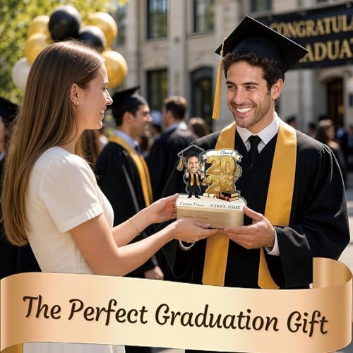 Personalized Graduation Gifts for Class of 2026, Custom Photo Graduation Plaque, Acrylic Graduation Keepsake, Graduation Desk Decor, College High School Senior Graduation Gift for Daughter Son Him Her - Image 6