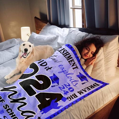 Graduation Presents Graduation Gifts College for Her, Graduation Class of 2024 with College Name Photo Blanket Graduation Presents Graduation Gifts for Her, 54x70inch - Image 6