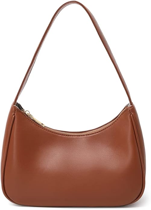 Shoulder Bags for Women, Cute Hobo Tote Handbag Mini Clutch Purse with Zipper Closure