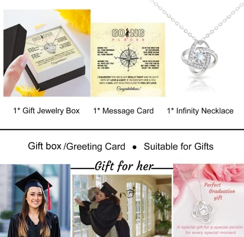 Graduation Gifts, Graduation Necklace Knot Love Seniors College High School for Daughter Granddaughter Sister Niece Best Friend - Image 5