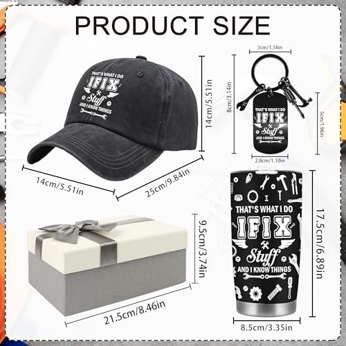 Fix Stuff Gifts for Men, Travel Tumbler Gift Set for Dad and Coworkers - Image 2