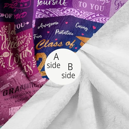 Graduation Gifts Blanket - 2026 High School College Graduation Gifts for Her Him - Class of 2026 Throw 50" X 60" - Image 6