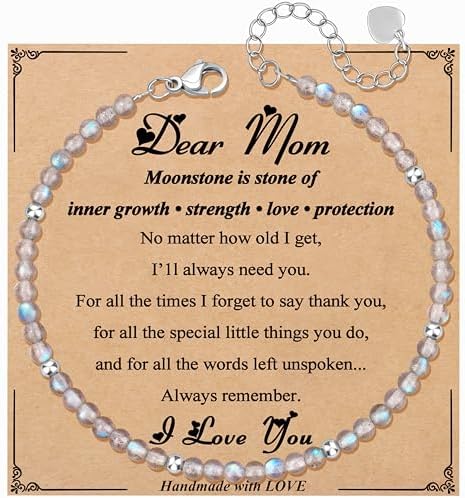 JoycuFF Moonstone Bracelet Christmas Birthday Valentines Gifts for Women by Joycuff