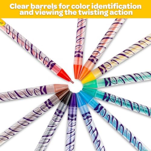 Crayola Twistables Colored Pencils Set 65 pieces (25 pencils + 40 paper sheets), Kids Drawing Kit, Portable Art Case, Kids Colored Pencils, Coloring Supplies, Gifts. - Image 6