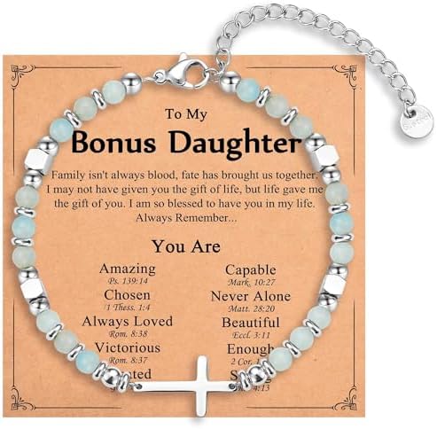 Religious Cross Bracelet for Women Girls, Christian Gifts by IKIATY