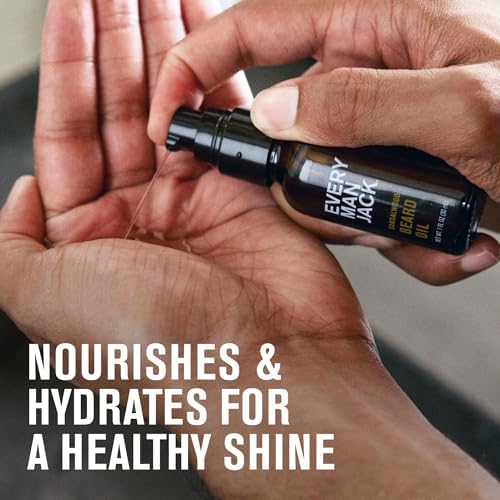 Every Man Jack Hydrating Beard Oil for Men, Aged Bourbon & Sandalwood Teak - Image 4