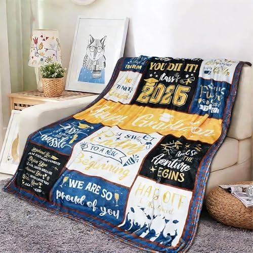 2026 Graduation Gifts Blanket,Graduation Gifts for Her/Him, Class of 2026 High School/College/Masters Degree/Doctorate/PHD Gifts - Image 4