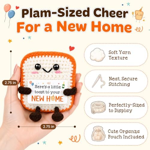 OASSIE House Warming Gifts New Home - Crochet Toast - New Home Gift Ideas - Image 3