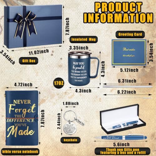 Shellwei 6 Pcs May You Be Proud Double Wall Mug Blue Gift Set - Image 3