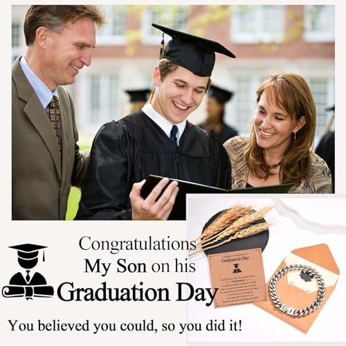 EFVISD Cuban Link Chain Bracelet Gifts for Boys Men Stocking Stuffers - Image 2