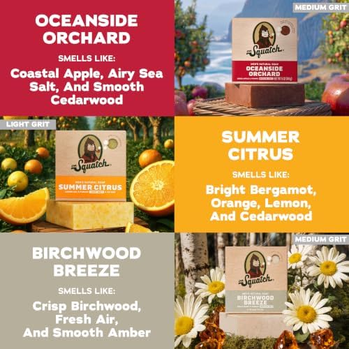 Dr. Squatch Natural Men’s Bar Soap, Body Soap Bar (5oz, 3-Pack) - Image 3