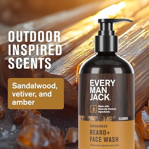 Every Man Jack Complete Beard Care Kit for Men, Sandalwood Teak, Gift Set - Image 4
