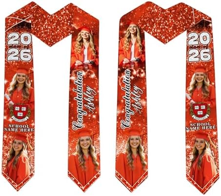 D-Story RN Graduation Stole Custom Nursing Stole Registered Nurse BSN MSN Graduation Sash Class of 2026 - Image 3