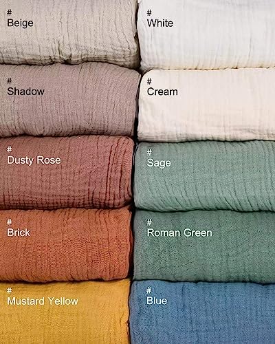 Muslin Bassinet Sheets 1 Pack, 33" x 17", (Mustard Yellow) - Image 6