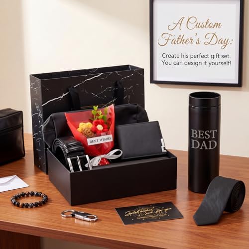 Tioncy 10 Pcs Mens Gift Set, 16oz Tumbler Wallet Belt Tie,Sunflower - Image 3