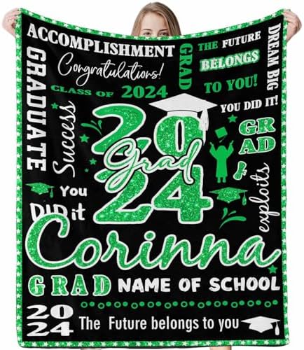 Graduation Gifts for Best Friends, 2024 Graduation Blanket Bed Blanket Presents Unique Graduation Gifts Personalized Graduation Gifts College Graduation 40x50inch by Unknown