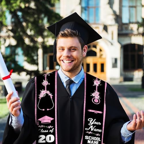 Custom Graduation Stole for Class of 2026 Personalized Unisex Graduation Sash Unique Gifts for Him Her - Image 6