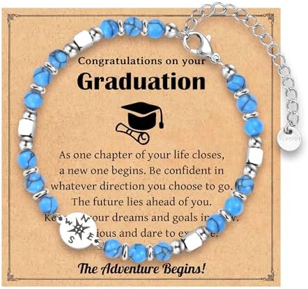 2026 Graduation Gifts for Women Her, Compass Bracelet for Girls Women by IKIATY