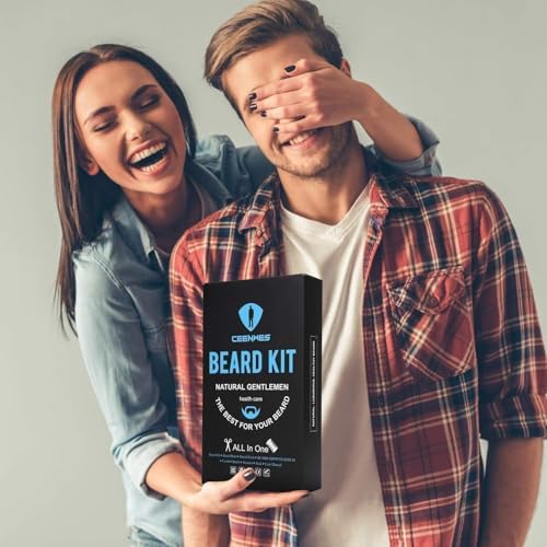 Beard Grooming Kit,Beard Kit with Beard Oil,Beard Growth Serum,Beard Wash, Beard Balm,Beard Brush, Beard Comb, Beard & Mustache Scissors Beard Growth Kit Unique Gifts for Men - Image 6