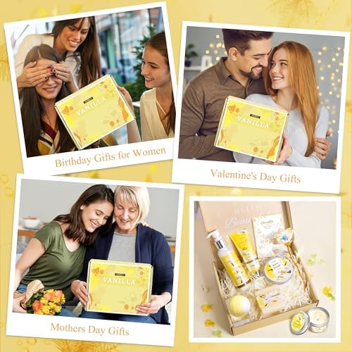 Gifts for Women, Vanilla Spa Gift for Self Care Bath and Body Gifts Set - Image 7