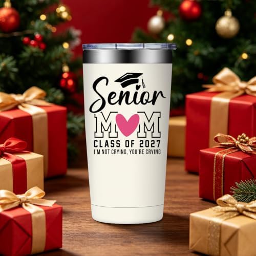 BIRGILT Senior Mom Class of 2027 Gifts, High School College Graduation Gifts for Senior Mom - I'm Not Crying, You’re Crying 20oz Tumbler - Image 5