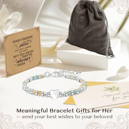 Inspirational Gifts Bracelets for Women, Healing Natural Stone Bracelets - Image 5