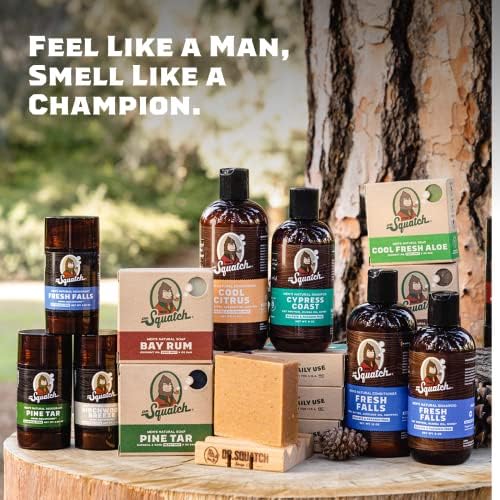 Dr. Squatch All Natural Bar Soap for Men, 5 Bar Variety Pack - Cool Fresh Aloe, Alpine Sage, Spearmint, Bay Rum and Grapefruit IPA - Image 6