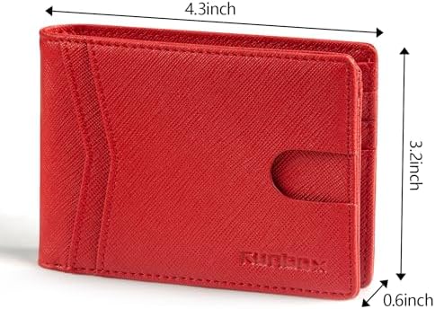 RUNBOX Wallet for Men -Slim Rfid Leather Mens Bifold Novelty Wallets 2 ID Window With Gift Box Men's Accessories - Image 3