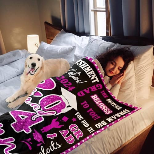 Blanket Custom Personalized Picture Blanket for Class of 2024 Graduates Personalized Blankets for Adults, Collage Graduation Blanket Best Friend Blanket 40x50inch - Image 6