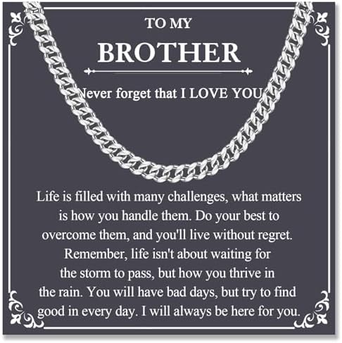 6MM Cuban Link Chain Necklace Jewelry Gifts for Teen Boys Men Him by ACOGVN