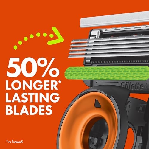 Gillette Labs Special NFL Bengals Edition Shaving Razor for Men - 1 Handle, 4 Razor Blade Refills & Magnetic Stand, GilletteLabs with Exfoliating Bar - Image 4