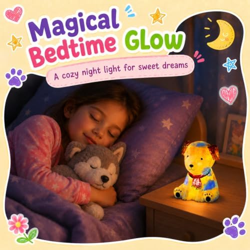 Paint Your Own Dog Lamp Kit, Crafts for Kids Ages 6-12, Gifts for Girls Boy - Image 6
