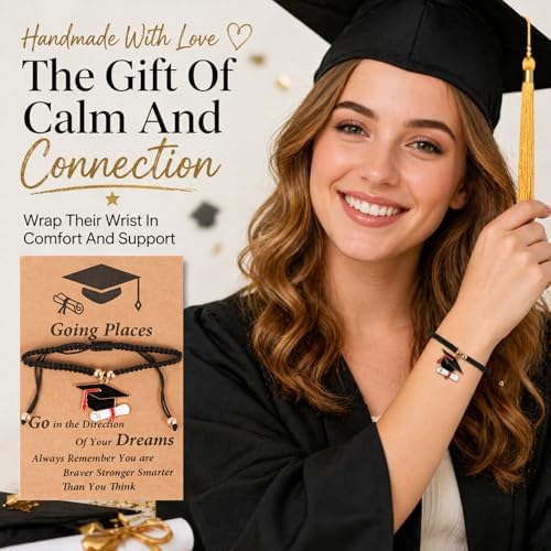 Graduation Gifts for Women Her 2026, Graduation Gift Box Set, College High School Graduation Present College Master Doctor Include 16OZ Glass Cup & Handheld Sail Bag & Bracelet (White) - Image 5