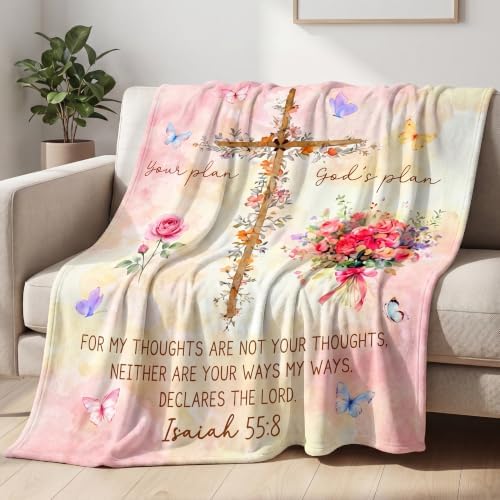 WRAPIX Christian Gifts for Women Faith - Soft Fleece Throw Blanket 50x60 in - Image 3