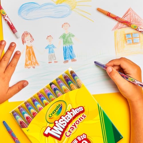 Crayola Mini Twistables Crayons for Kids (50ct), Cute Back to School Supplies for Kids, Crayons for Coloring Books, Gift for Toddlers Girls & Boys, Arts & Crafts, 3+ - Image 6