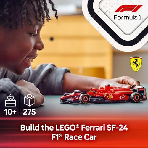 LEGO Speed Champions Ferrari SF-24 F1 Race Car Toys - Building Sets for Kids, Boys & Girls, Ages 10+ - Ferrari F1 Model Car Kits for Display or Play - Gift Ideas for Birthdays and Fans - 77242 - Image 2