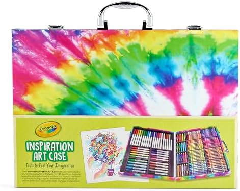 Crayola Inspiration Art Case Coloring Set - Tie-Dye (140ct), Art Supplies Set For Kids, Travel Drawing Kit, Gift for Girls & Boys, Ages 5+ [Amazon Exclusive] - Image 5