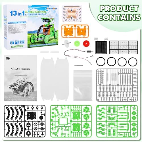 STEM 13-in-1 Education Solar Power Robots Toys for Boys Age 8-12 - Image 2